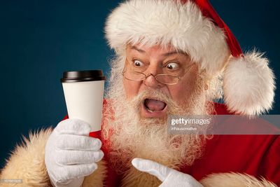 Santa needs more coffee!